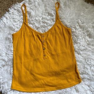 Yellow crop top